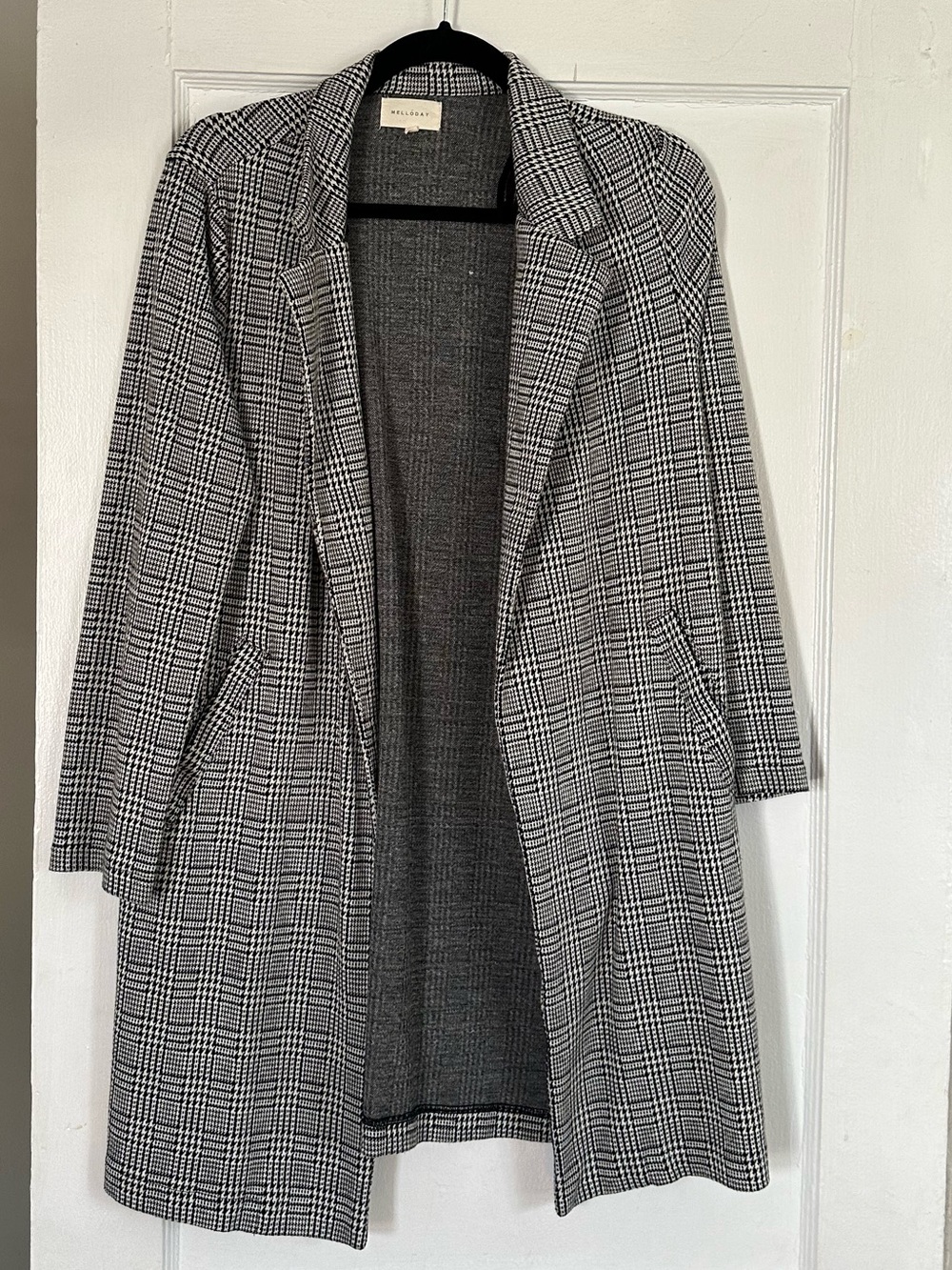 Houndstooth blazer jacket